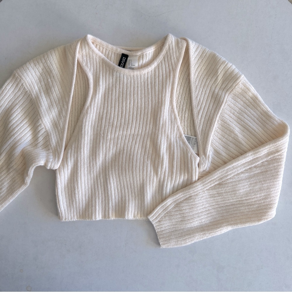 H&M Sweat Set - Cropped Tank and Cardigan